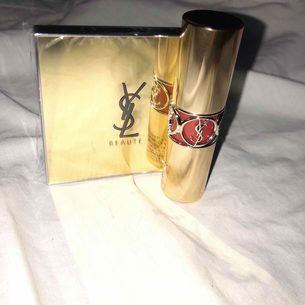 ルージュ ヴォリュプテ シャイン/YVES SAINT LAURENT BEAUTE/口紅を使ったクチコミ(4枚目)