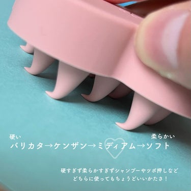 uka scalp brush kenzan medium uka store gentei yokohama pink/uka/頭皮ケアを使ったクチコミ（3枚目）