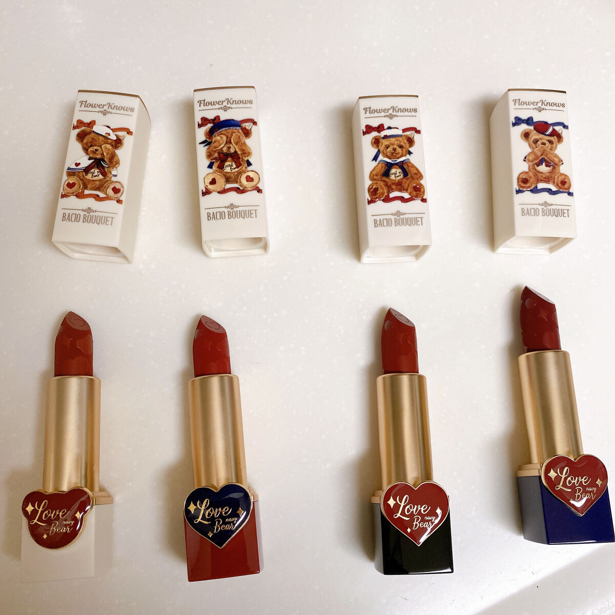 Love Bear リップスティック ツヤタイプ ラズベリーベア/FlowerKnows/口紅を使ったクチコミ（2枚目）