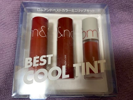 ベストティントエディション ミニリップキット/rom&nd/リップティントを使ったクチコミ(1枚目)
