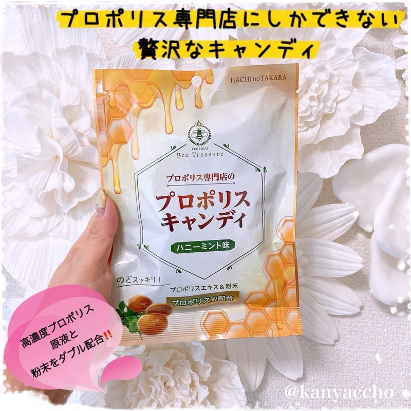 プロポリス専門店のプロポリスキャンディ ハニーミント味/Bee Treasure/食品を使ったクチコミ(1枚目)