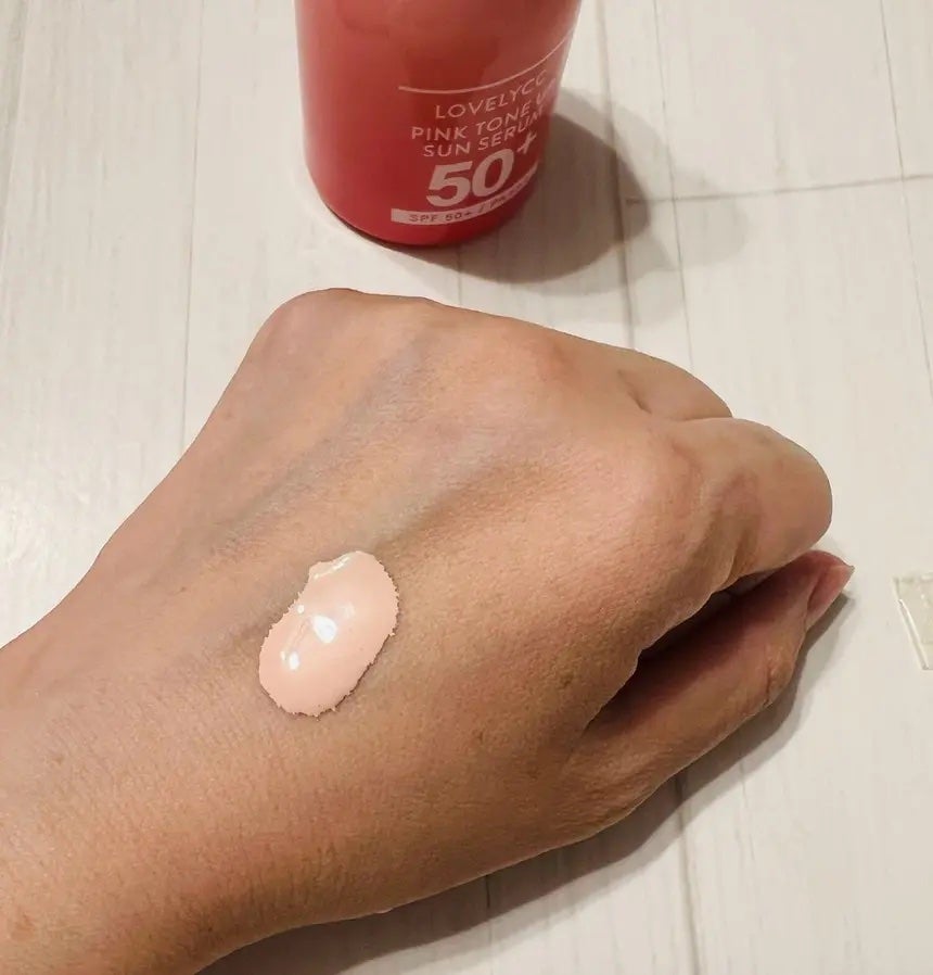 ピンクトーンアップサンセラム/LOVELYCC/化粧下地を使ったクチコミ(2枚目)