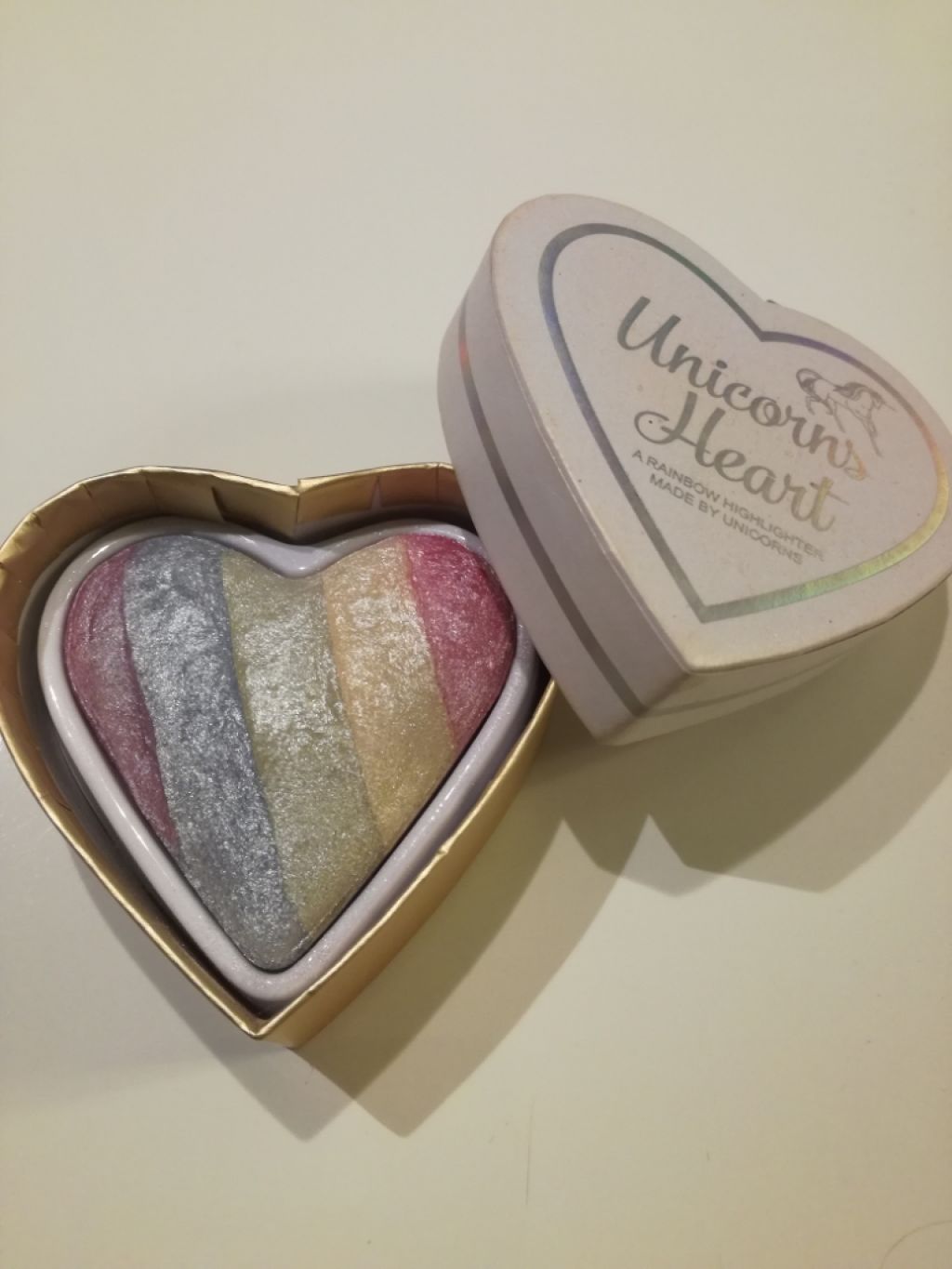 ハートハイライター ユニコーンハート/MAKEUP REVOLUTION/パウダーハイライトを使ったクチコミ(1枚目)
