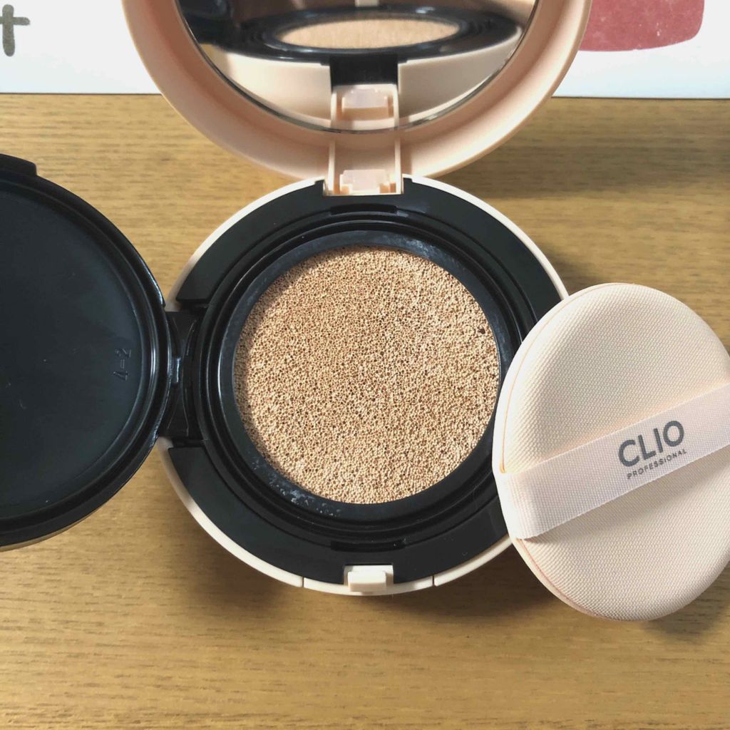 ヌーディズム ベルベットウェアー クッション 02 LINGERIE/CLIO/クッションファンデーションを使ったクチコミ（2枚目）