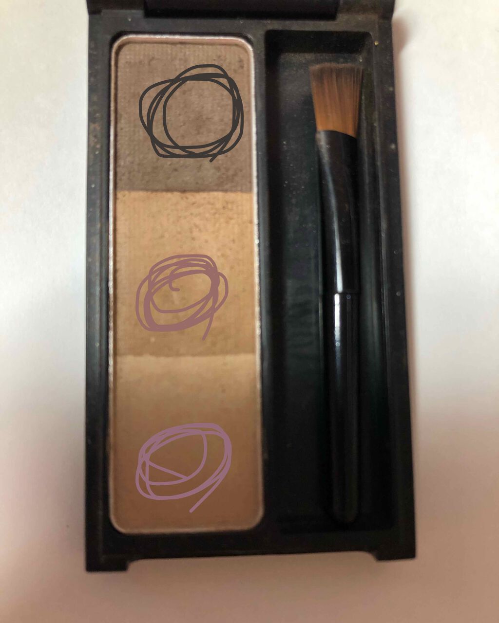 UR GLAM EYEBROW POWDER/U R GLAM/パウダーアイブロウを使ったクチコミ(2枚目)