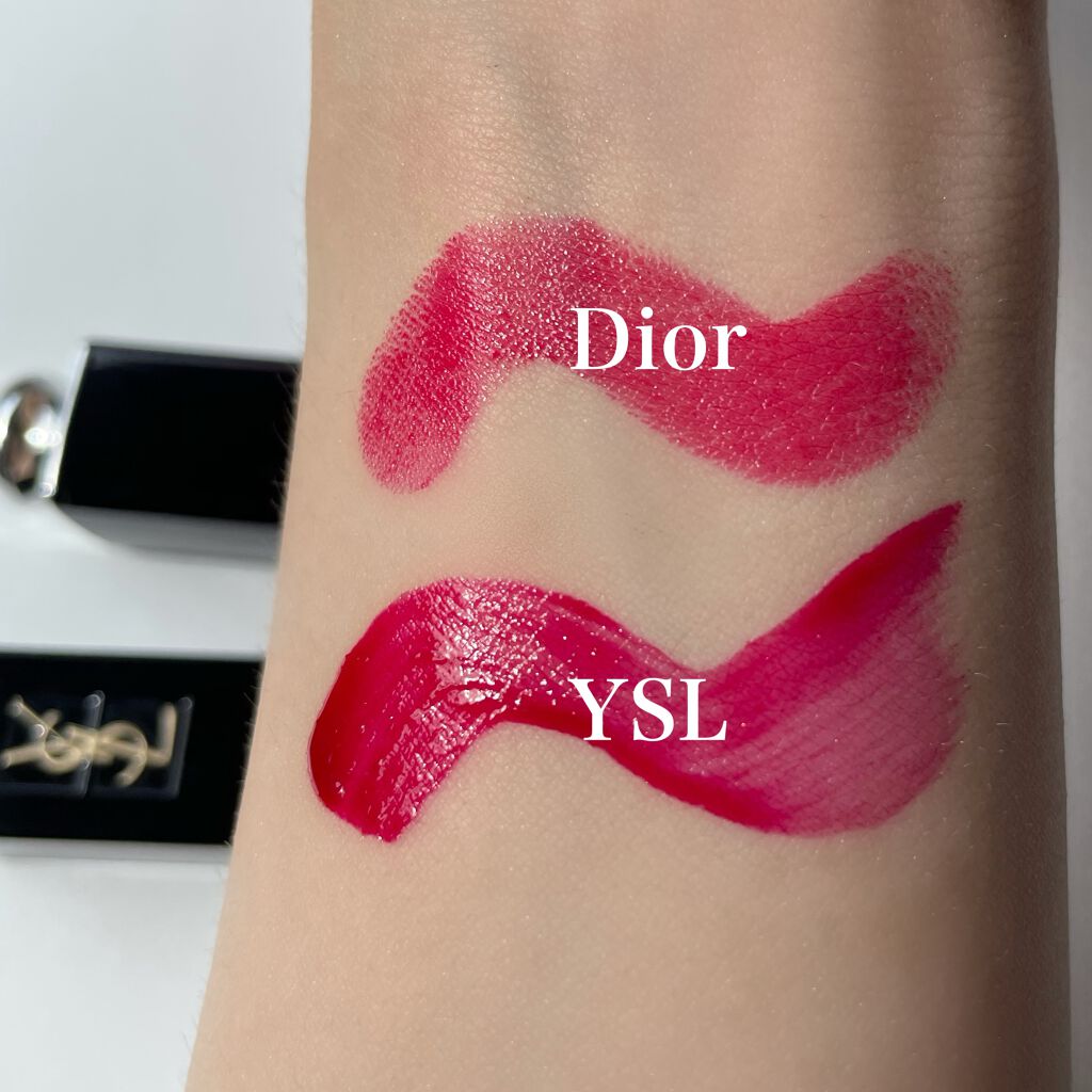 ディオール アディクト ラッカー スティック 857 ハリウッド レッド/Dior/口紅を使ったクチコミ（2枚目）