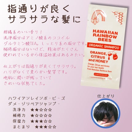 オーガニック グロッシー シャンプー OC/HAWAIIAN RAINBOW BEES/シャンプー・コンディショナーを使ったクチコミ(1枚目)
