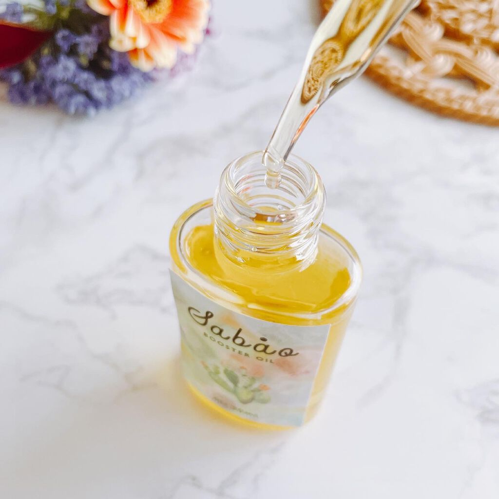 ブースターエッセンス ゴールド/SABAO/フェイスオイルを使ったクチコミ(3枚目)