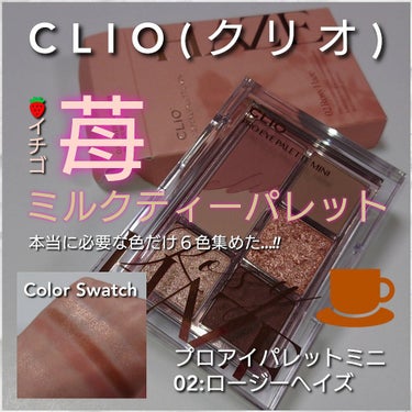 プロ アイパレット ミニ/CLIO/パウダーアイシャドウを使ったクチコミ（1枚目）