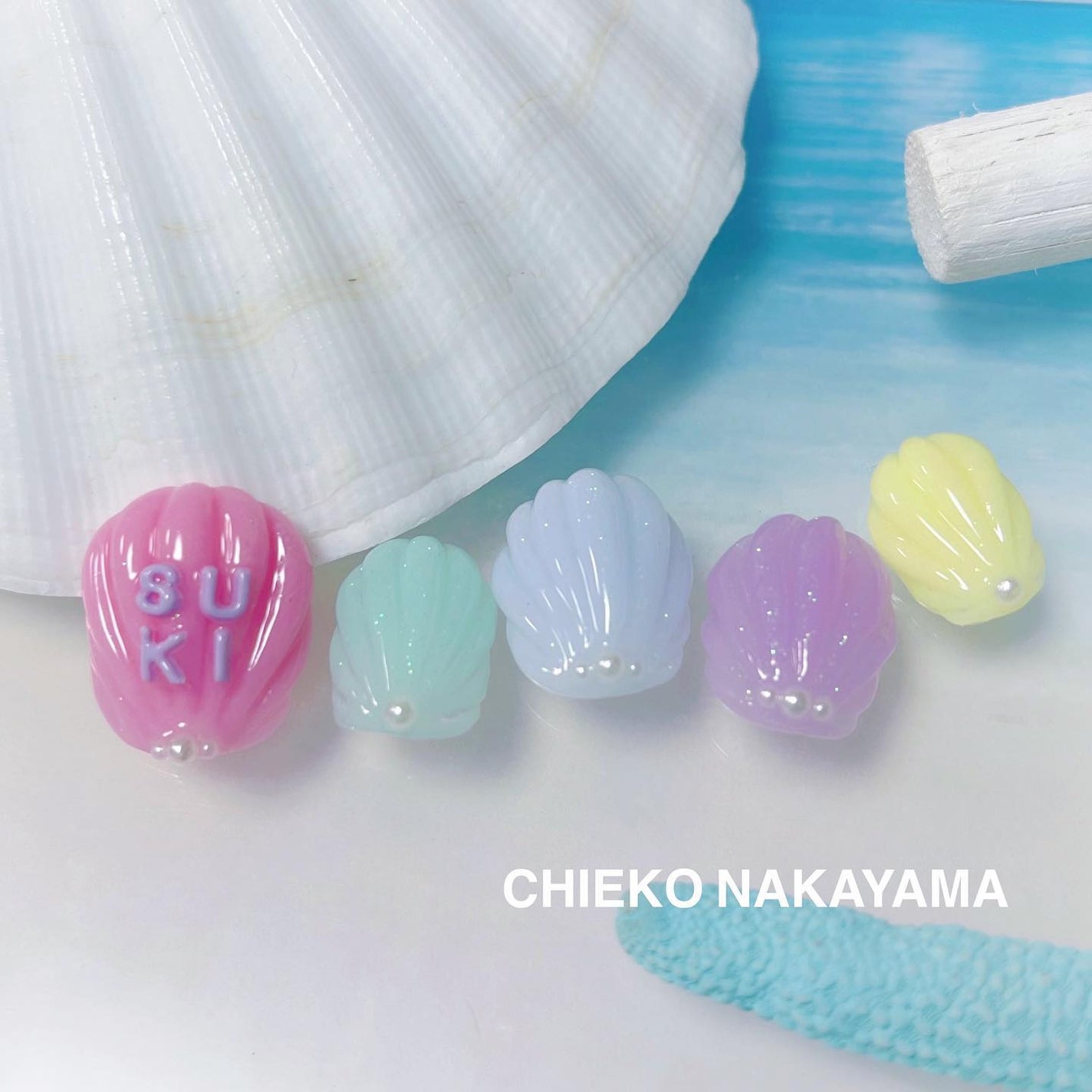 なかやまちえこ on LIPS 「Pastel🐚365日ネイル220日め⠀⠀@pregel.jp..」(1枚目)