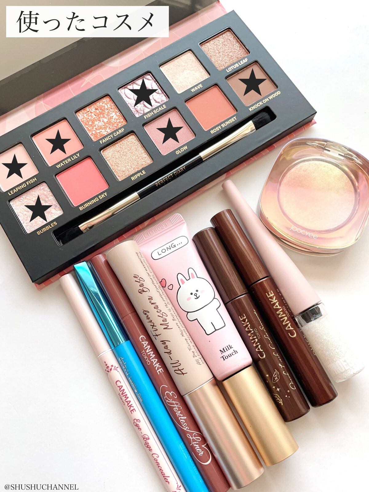 エクスプローラ12色 動物アイシャドウパレット 鯉/PERFECT DIARY/アイシャドウパレットを使ったクチコミ（3枚目）