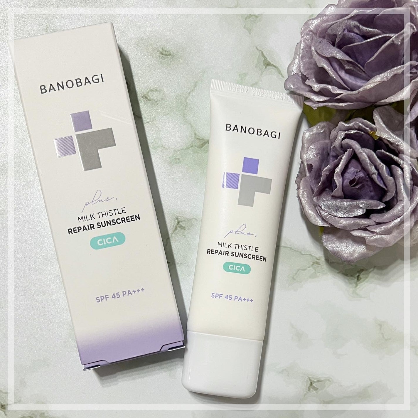 ミルクシスルリペアシカサンスクリーンプラス/BANOBAGI/日焼け止めミルクを使ったクチコミ(1枚目)