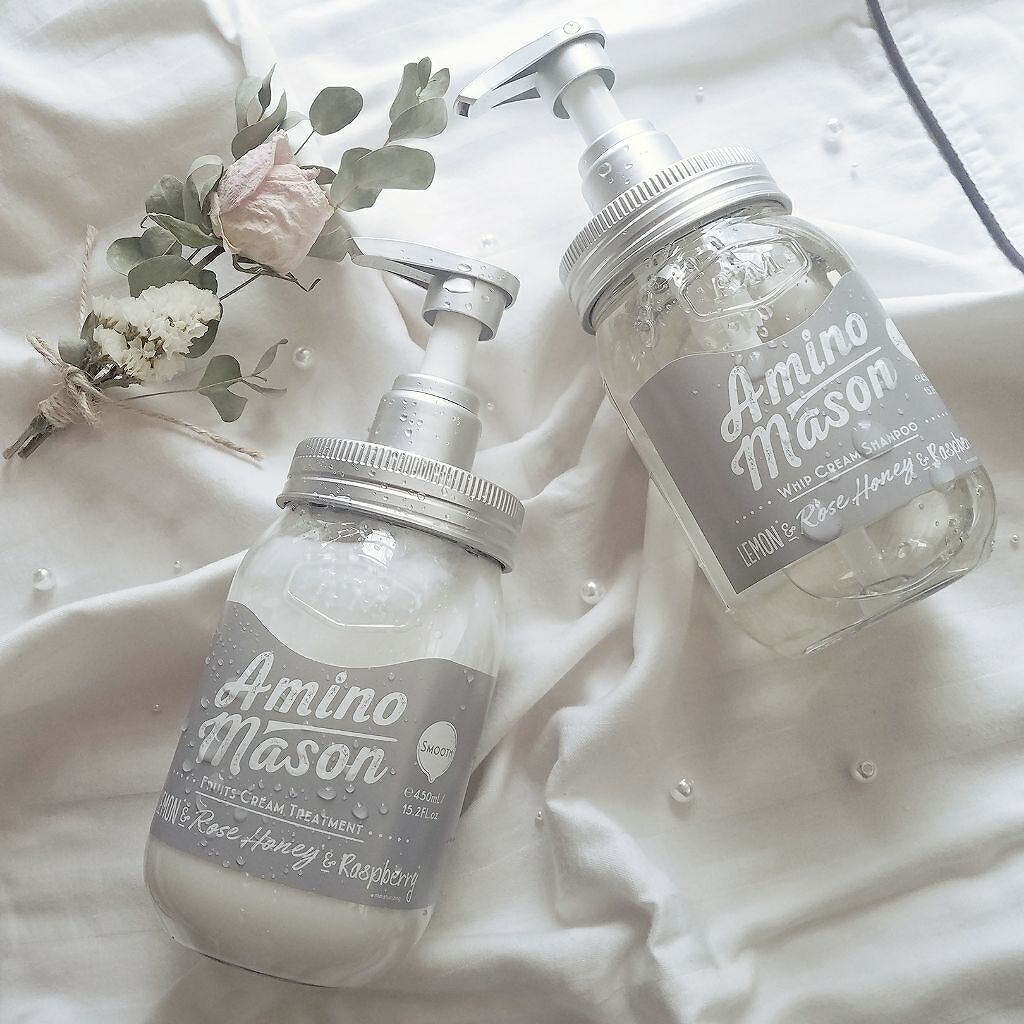 [旧商品]スムース ホイップクリーム シャンプー／スムース フルーツクリーム トリートメント/アミノメイソン/シャンプー・コンディショナーを使ったクチコミ（1枚目）