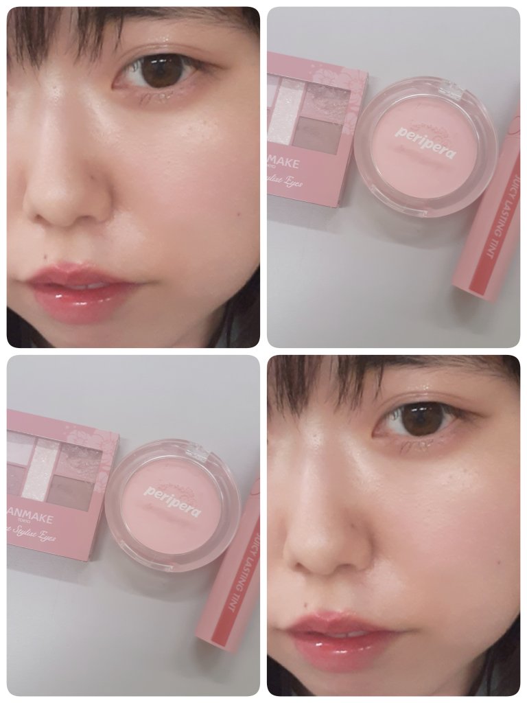ピュア ブラッシュド サンシャイン チーク/PERIPERA/パウダーチークを使ったクチコミ（2枚目）