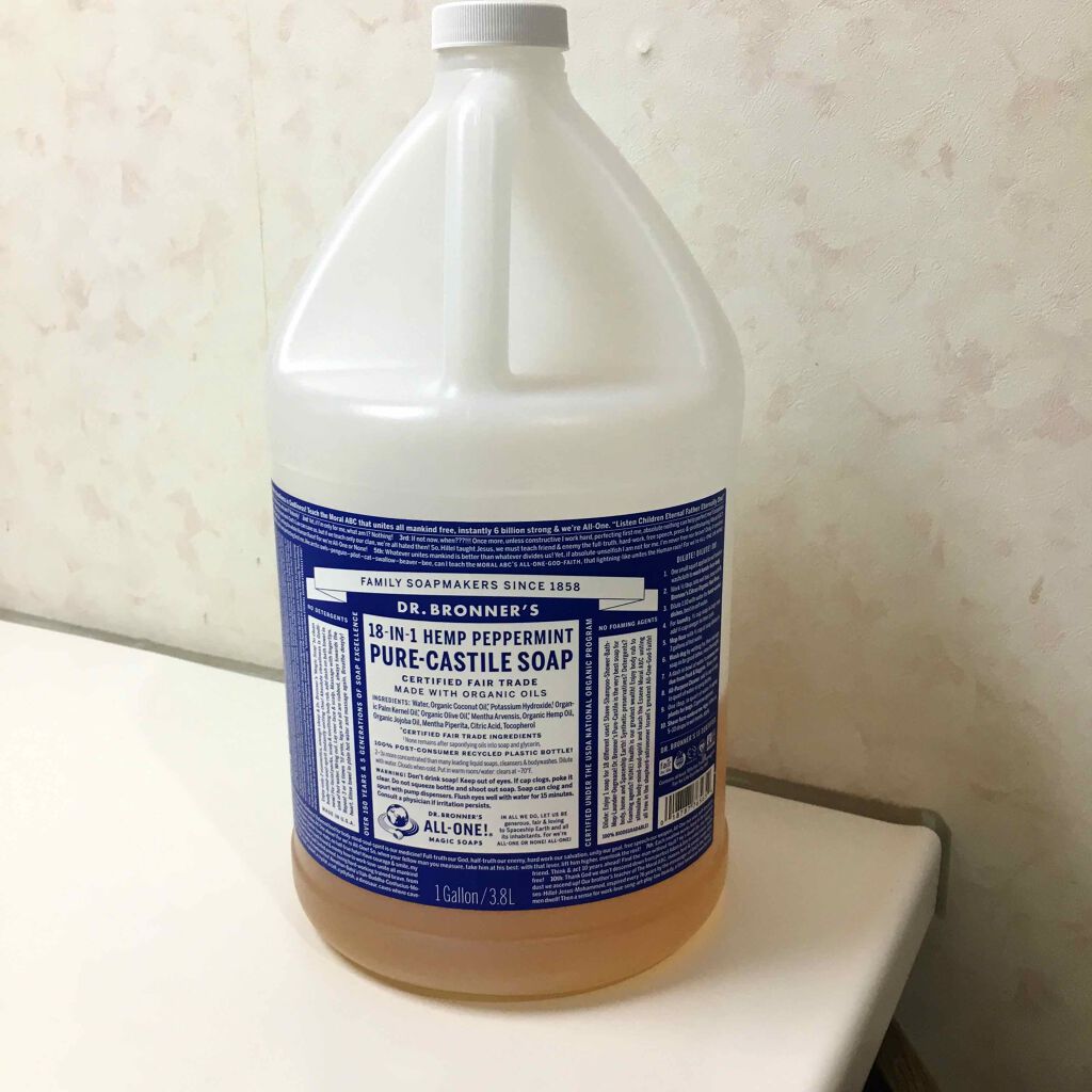 マジックソープ ペパーミント/ドクターブロナー/ボディソープを使ったクチコミ(1枚目)