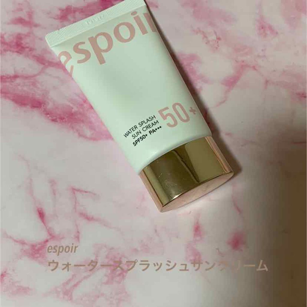 ウォータースプラッシュサンクリーム/espoir/日焼け止め・UVケアを使ったクチコミ(1枚目)