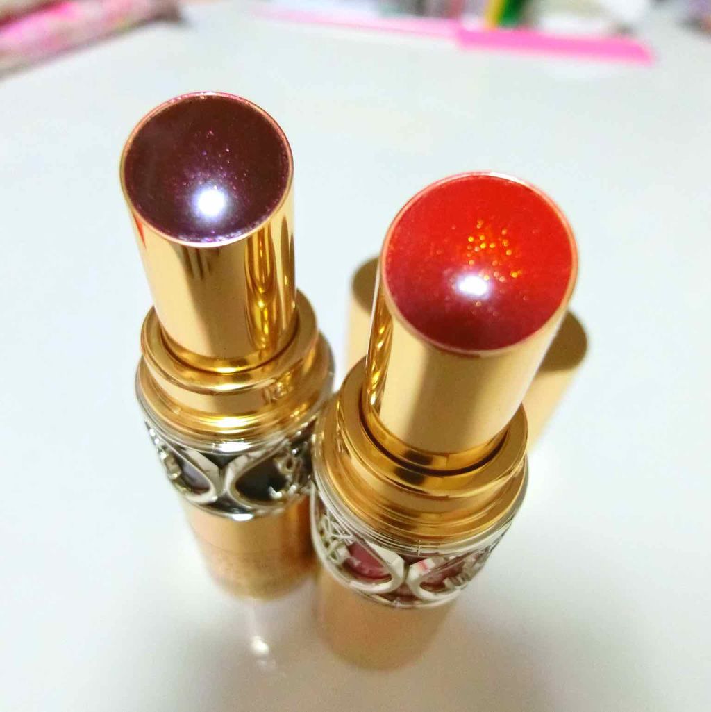 ルージュ ヴォリュプテ シャイン/YVES SAINT LAURENT BEAUTE/口紅を使ったクチコミ(1枚目)