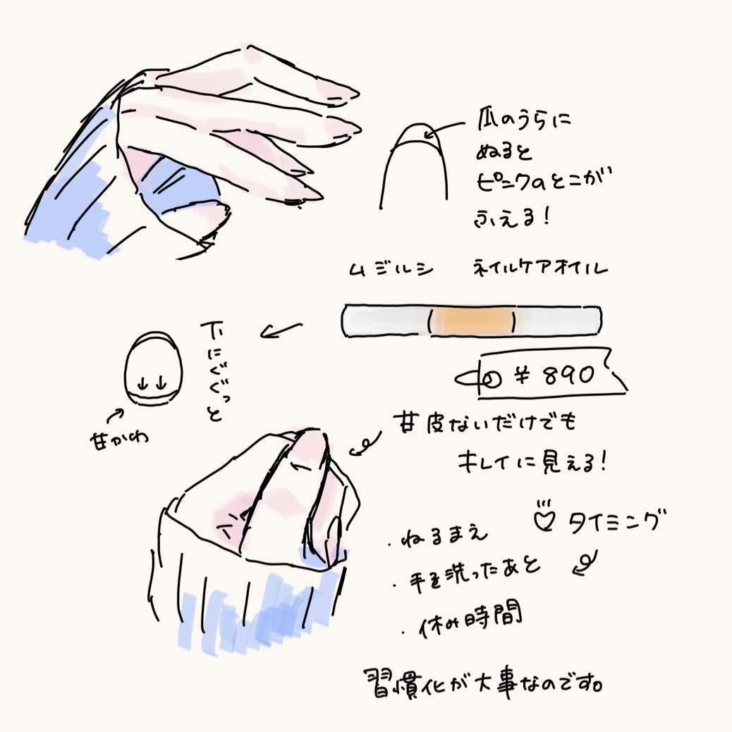 甘皮ケアオイル/無印良品/ネイルオイル・トリートメントを使ったクチコミ（2枚目）