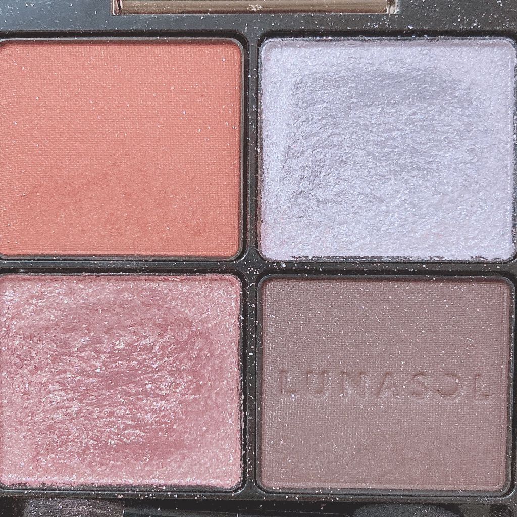 アイカラーレーション EX02 Mystical Coral（限定発売）/LUNASOL/アイシャドウパレットを使ったクチコミ（3枚目）