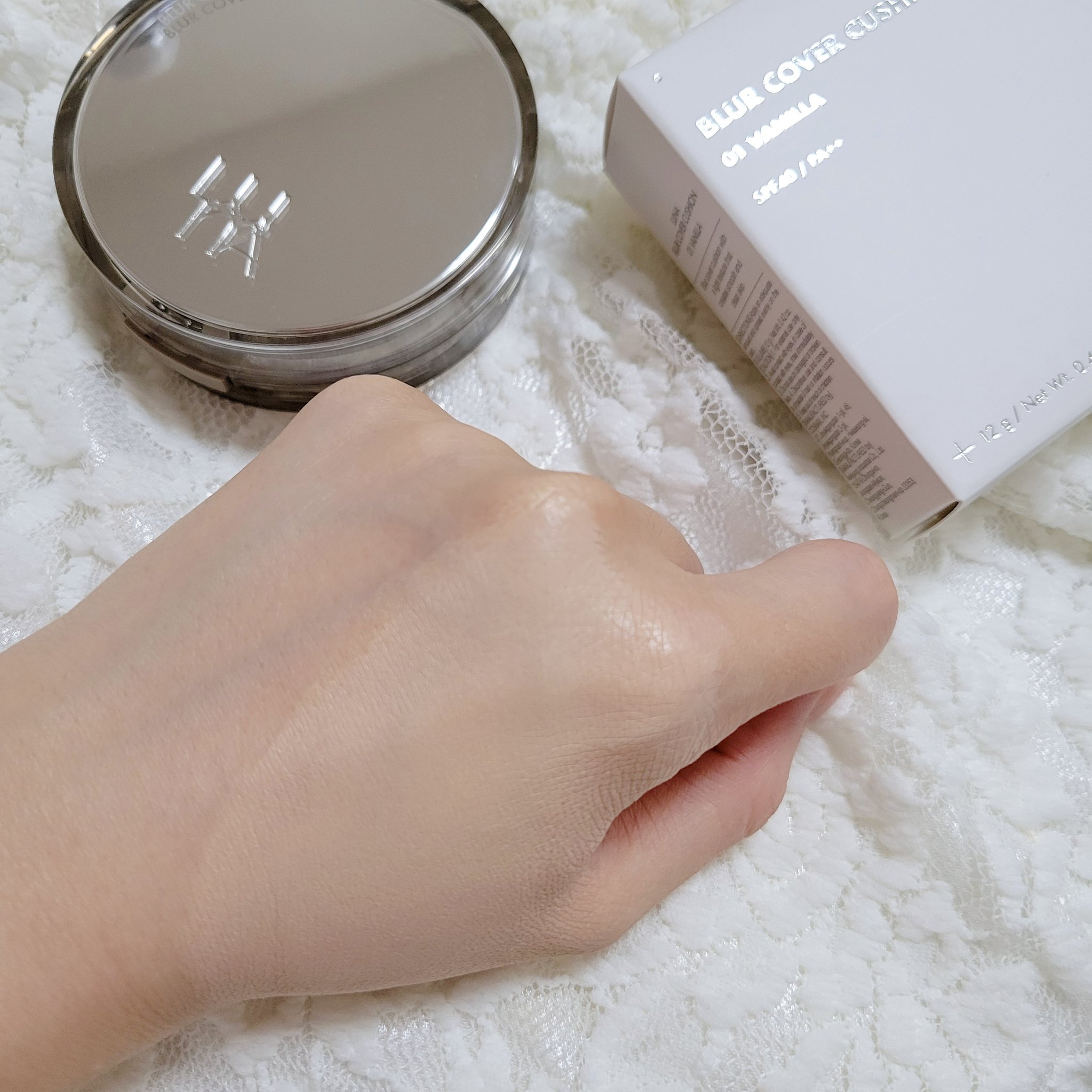 ブラーカバークッション/LUNA/クッションファンデーションを使ったクチコミ（1枚目）