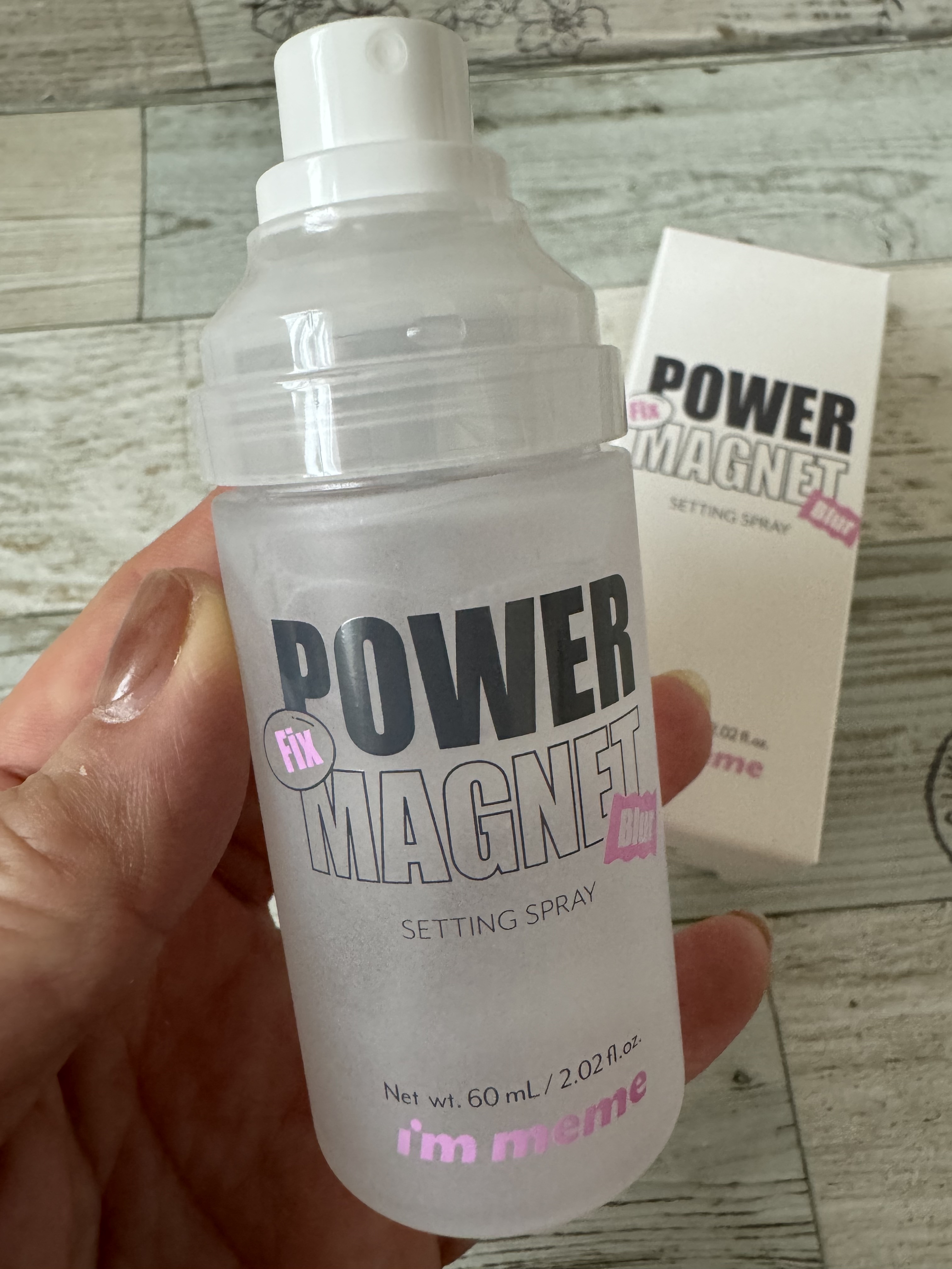 パワーマグネットセッティングスプレー/i’m meme/フィックスミストを使ったクチコミ（2枚目）