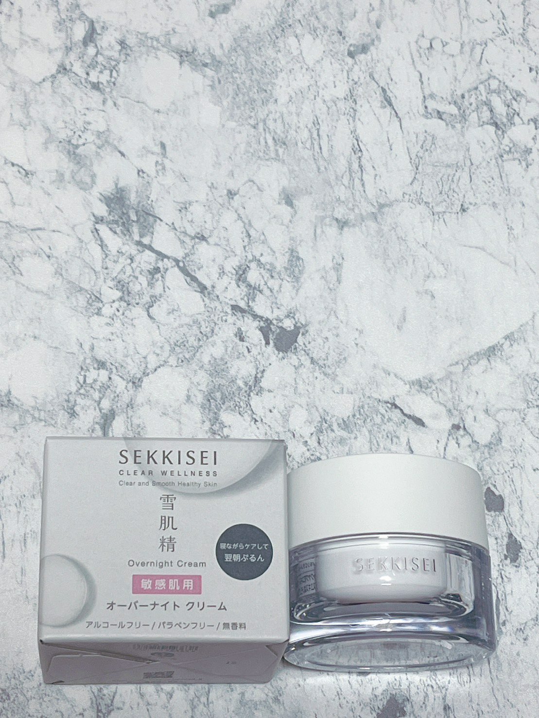クリアウェルネス オーバーナイト クリーム/雪肌精/フェイスクリームを使ったクチコミ（1枚目）