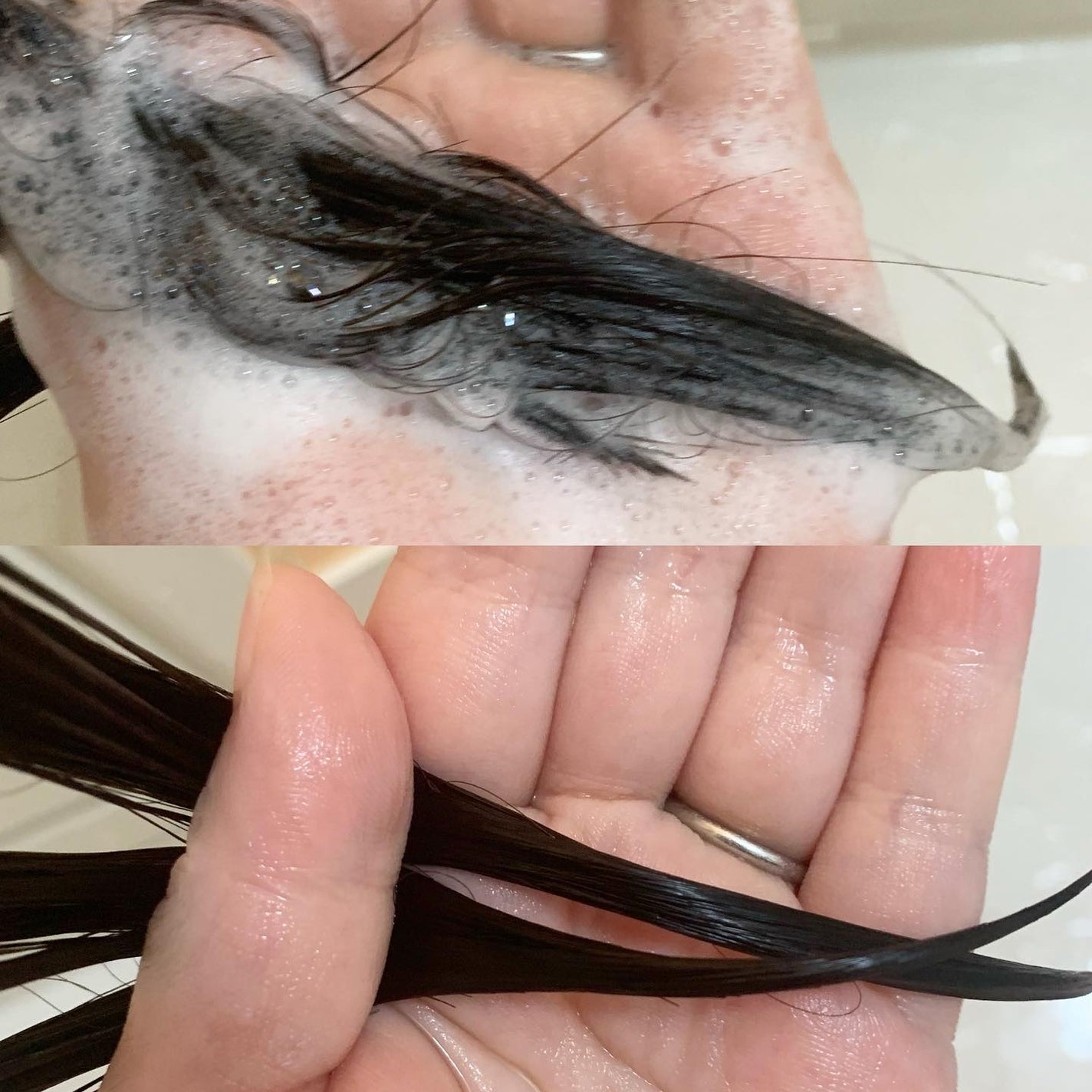 プリュスオー メルティシャンプー/メルティトリートメント/plus eau/市販シャンプーを使ったクチコミ(4枚目)