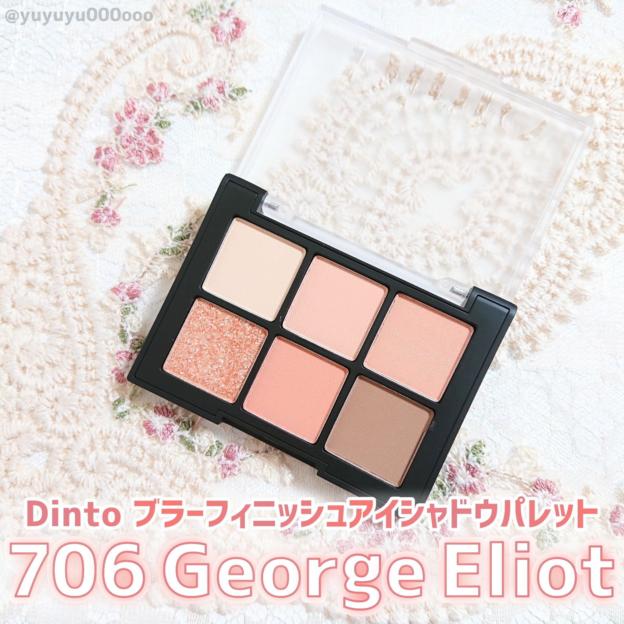 ブラーフィニシュシャドウパレット 706 ジョージ・エリオットコレクション/Dinto/アイシャドウパレットを使ったクチコミ（2枚目）