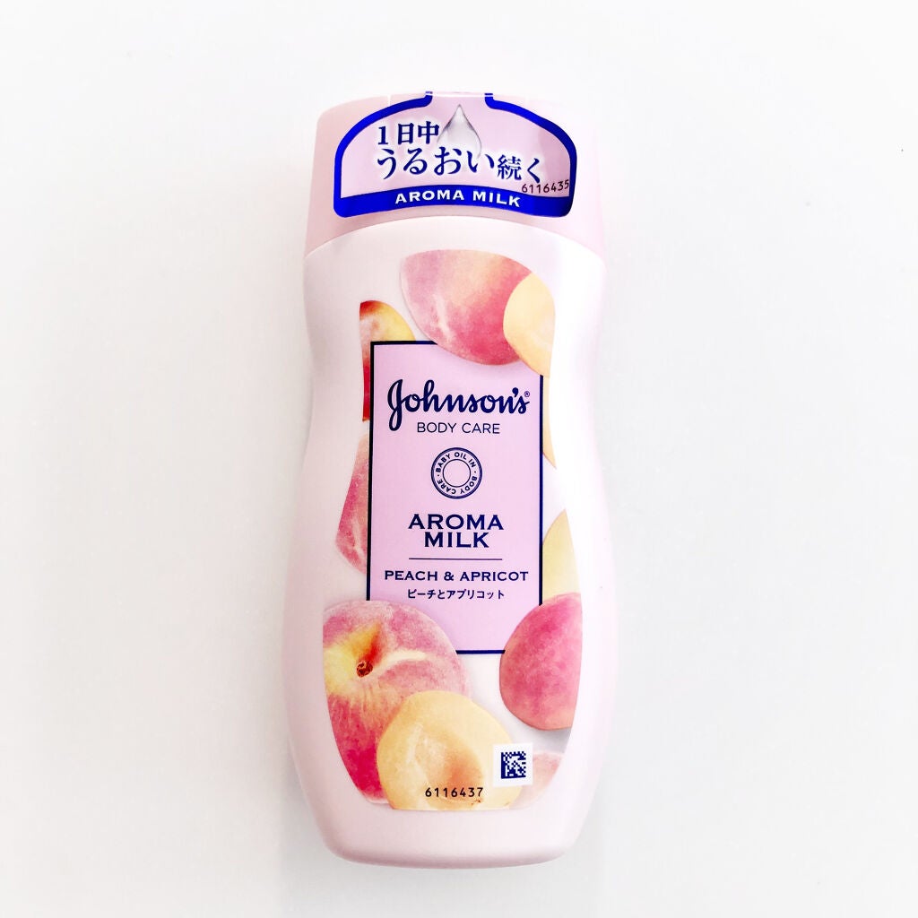 ラスティングモイスチャーアロマミルク ピーチとアプリコットの香り/ジョンソンボディケア/ボディミルクを使ったクチコミ(2枚目)