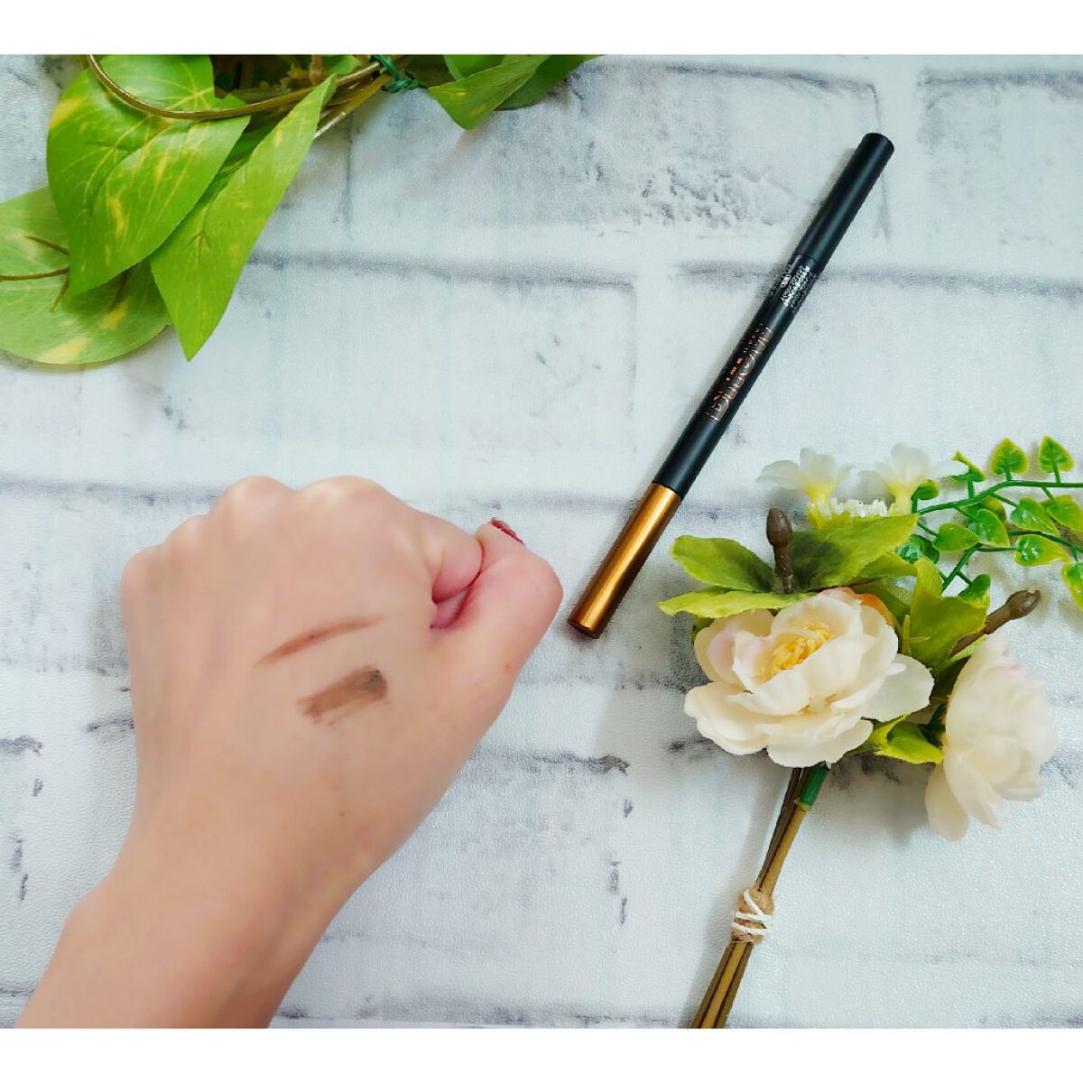 ブロウインク カラーティントデュオ/MAYBELLINE NEW YORK/眉ティントを使ったクチコミ(4枚目)