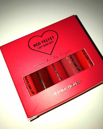 レッドベルベット ラブミニキット/ETUDE/リップグロスを使ったクチコミ(1枚目)