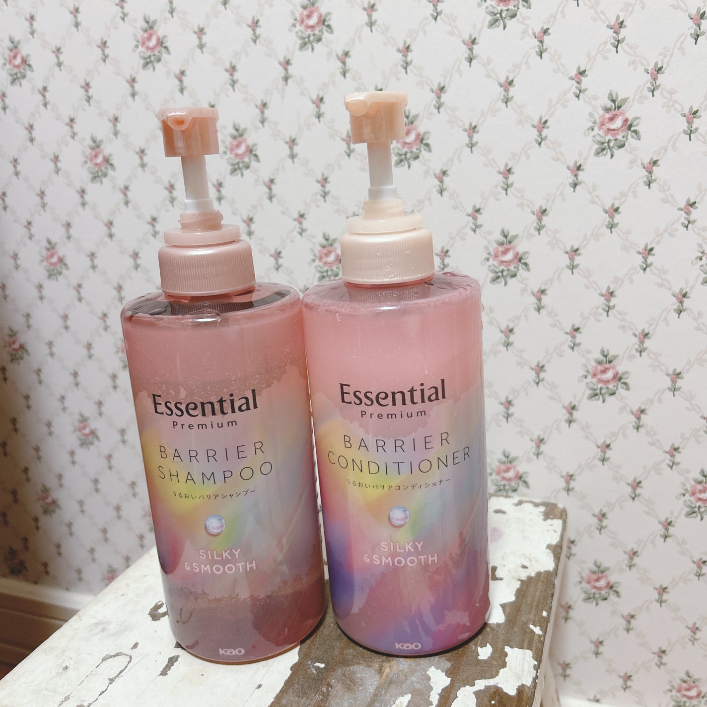 エッセンシャルプレミアム バリアシャンプー・コンディショナー シルキー&スムース/エッセンシャル/市販シャンプーを使ったクチコミ(1枚目)