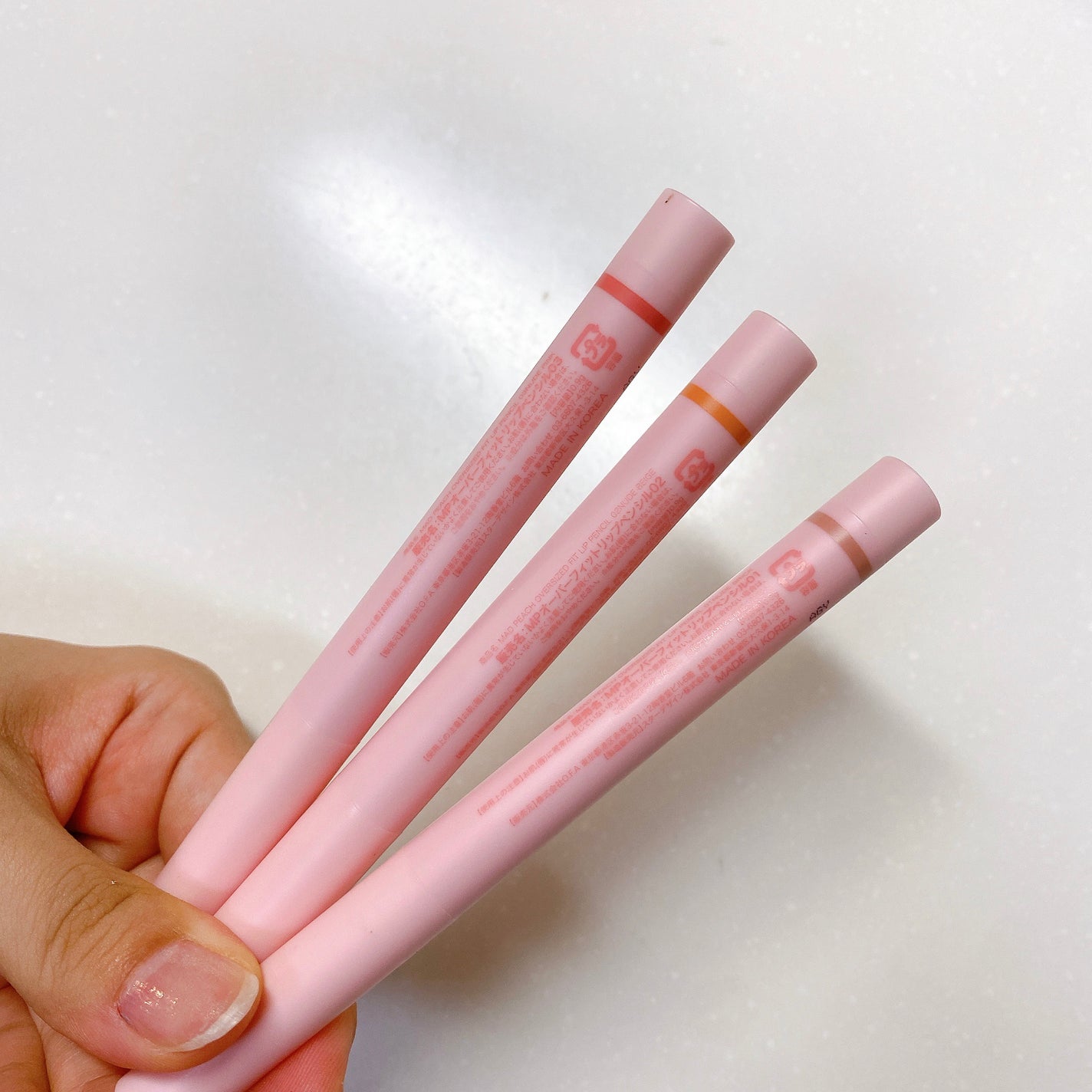 オーバーフィット リップペンシル/MAD PEACH/リップライナーを使ったクチコミ(4枚目)