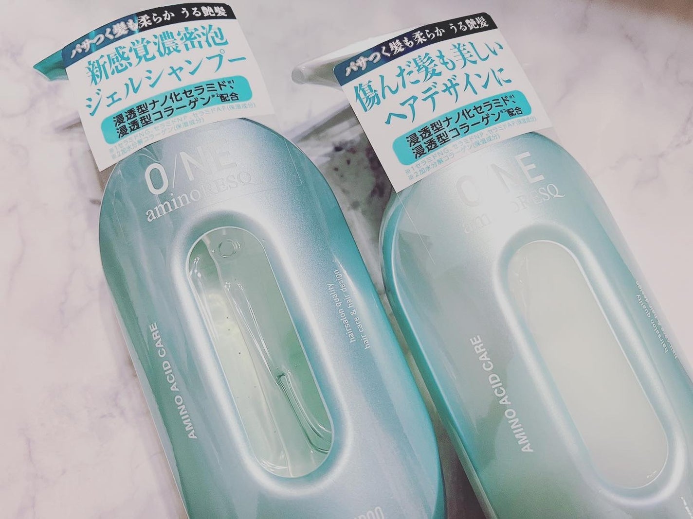 ♡YPNEL♡ on LIPS 「O/NEアミノレスキューモイストシャンプー、モイストトリートメ..」(1枚目)