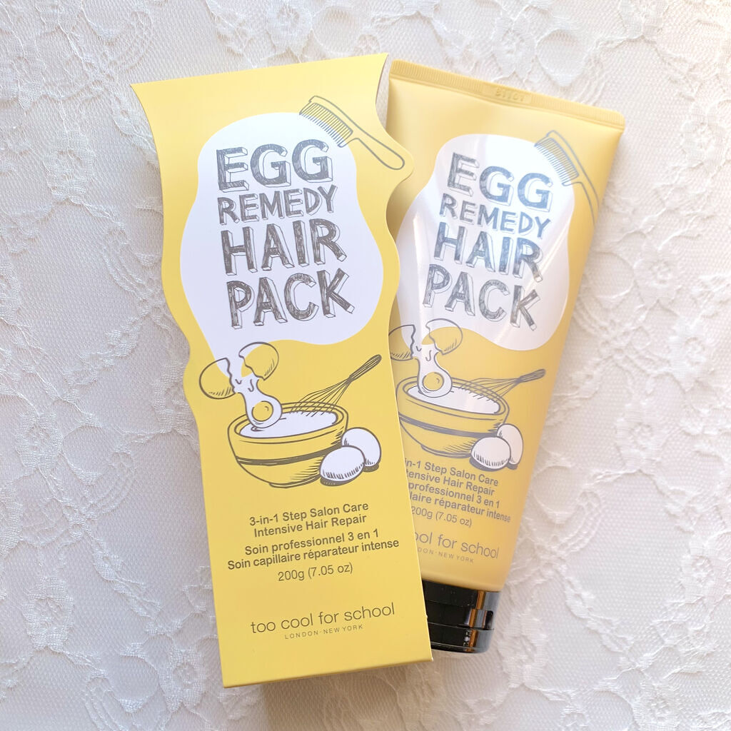 エッグレミディヘアパック/too cool for school/ヘアマスク・ヘアパックを使ったクチコミ（2枚目）