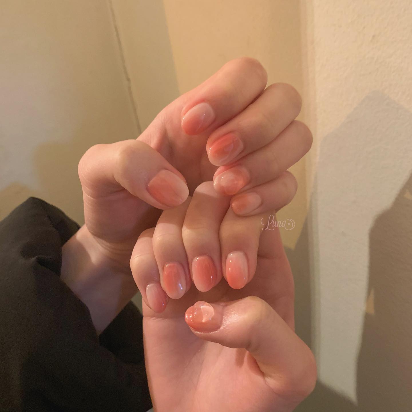 #ジェルネイル,#ワンカラーネイル,#ニュアンスネイル,#うるうるネイル,#ちゅるんネイル,#シンプルネイル,#パーツネイル,#透け感ネイル,#クリアネイル,#ぷっくりネイル,#ちぐはぐネイル,#韓国ネイル,#うるつやネイル,#ピンクネイル,#オレンジネイル,#桃ネイルのネイルデザイン