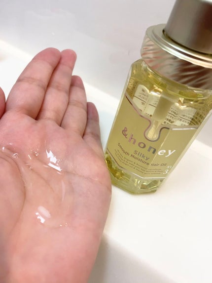 シルキー スムースモイスチャー ヘアオイル 3.0/&honey/ヘアオイルを使ったクチコミ(2枚目)