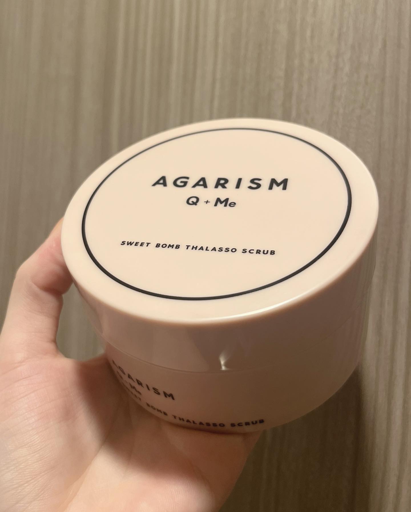 Q+Me スウィート ボム タラソ スクラブ/AGARISM/バストケア・ヒップケアを使ったクチコミ（1枚目）