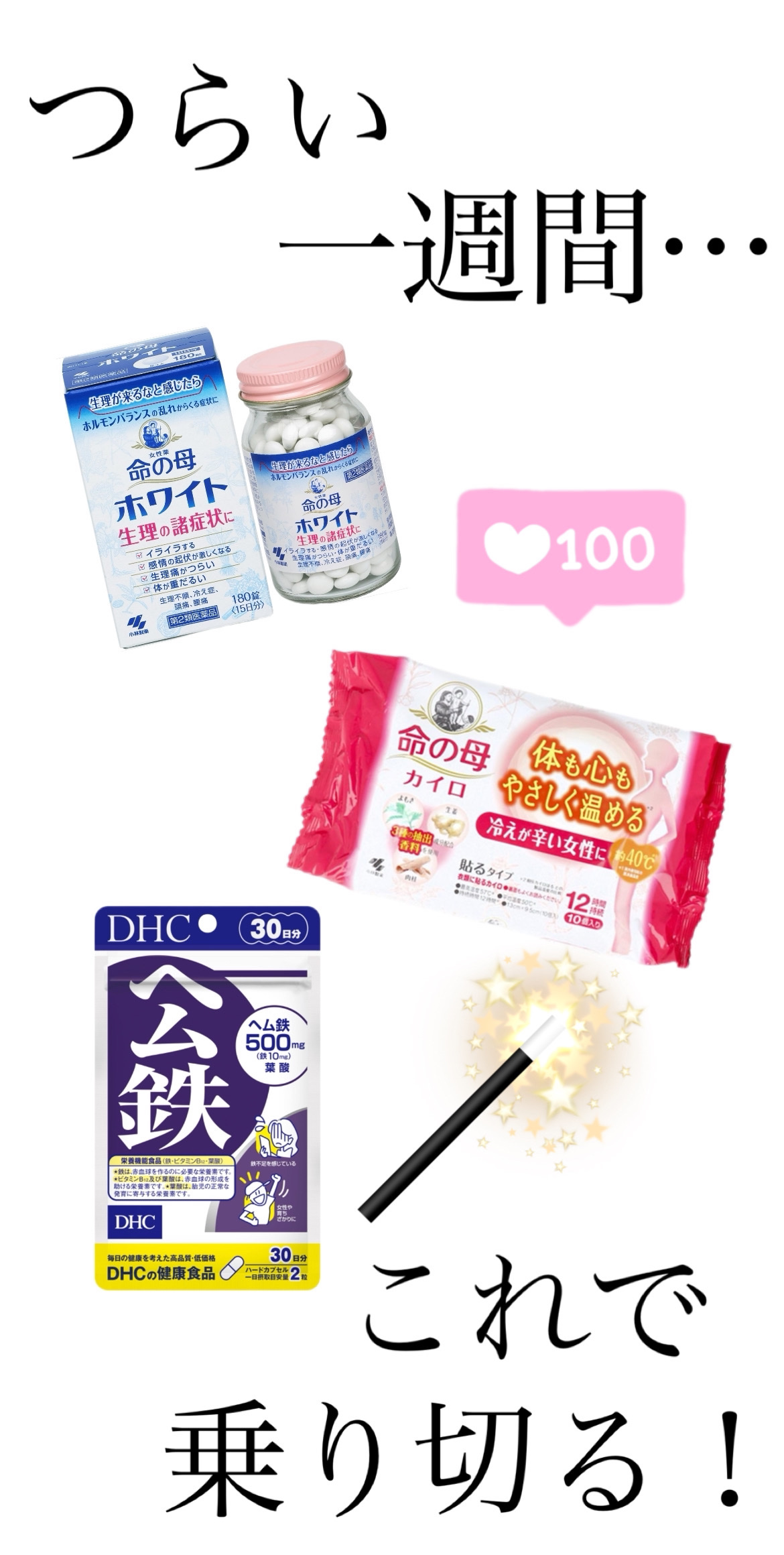 命の母ホワイト(医薬品)/命の母/その他を使ったクチコミ（1枚目）