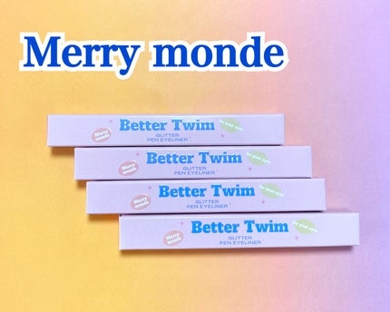 ベタートゥイムグリッターペンアイライナー/Merrymonde/リキッドアイライナーを使ったクチコミ(1枚目)