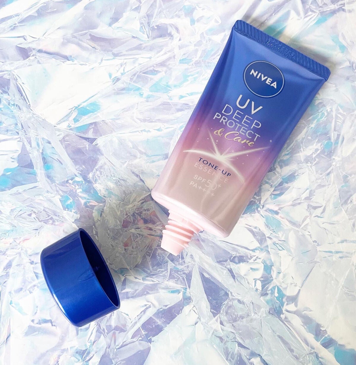 ニベアUV ディープ プロテクト&ケア トーンアップ エッセンス/ニベア/日焼け止めローションを使ったクチコミ(3枚目)