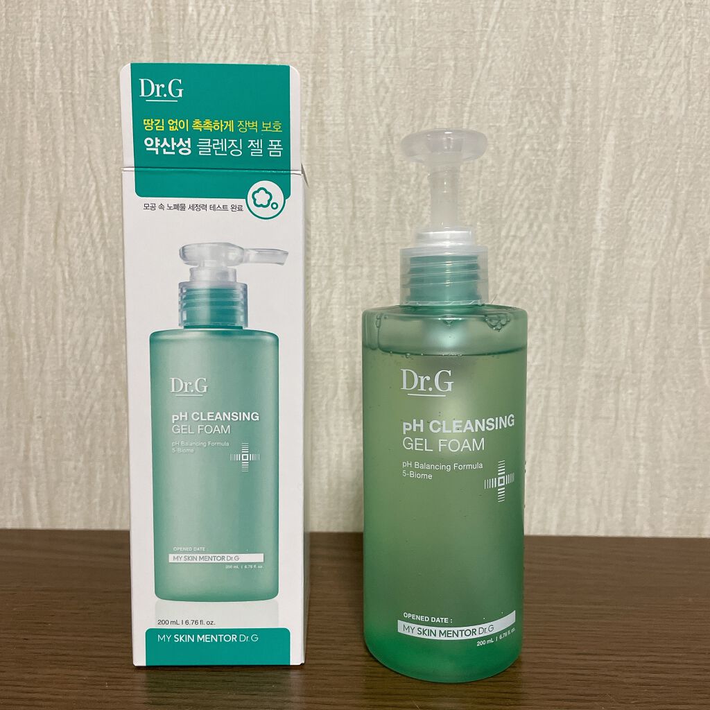 弱酸性クレンジングジェルフォーム/Dr.G/その他洗顔料を使ったクチコミ(1枚目)