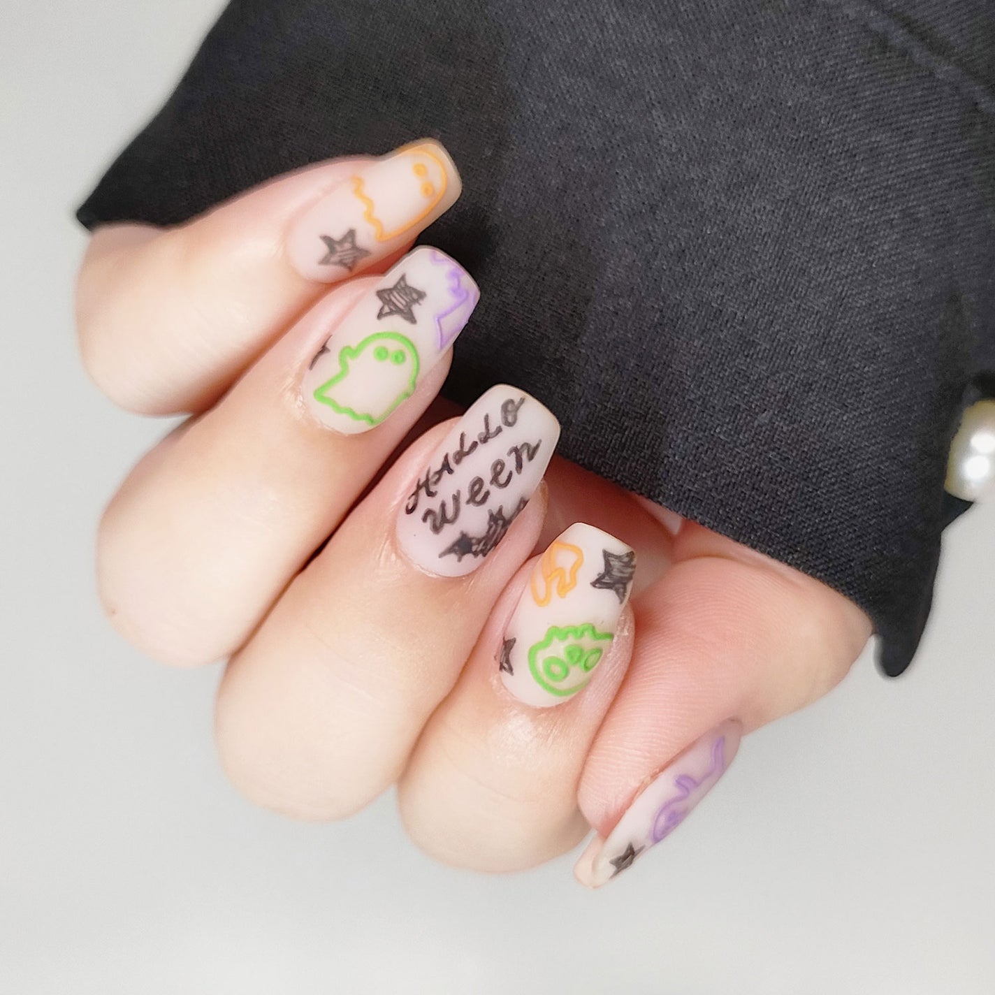 セミキュアジェルネイル(ハンド)/ohora/ネイルシールを使ったクチコミ(3枚目)