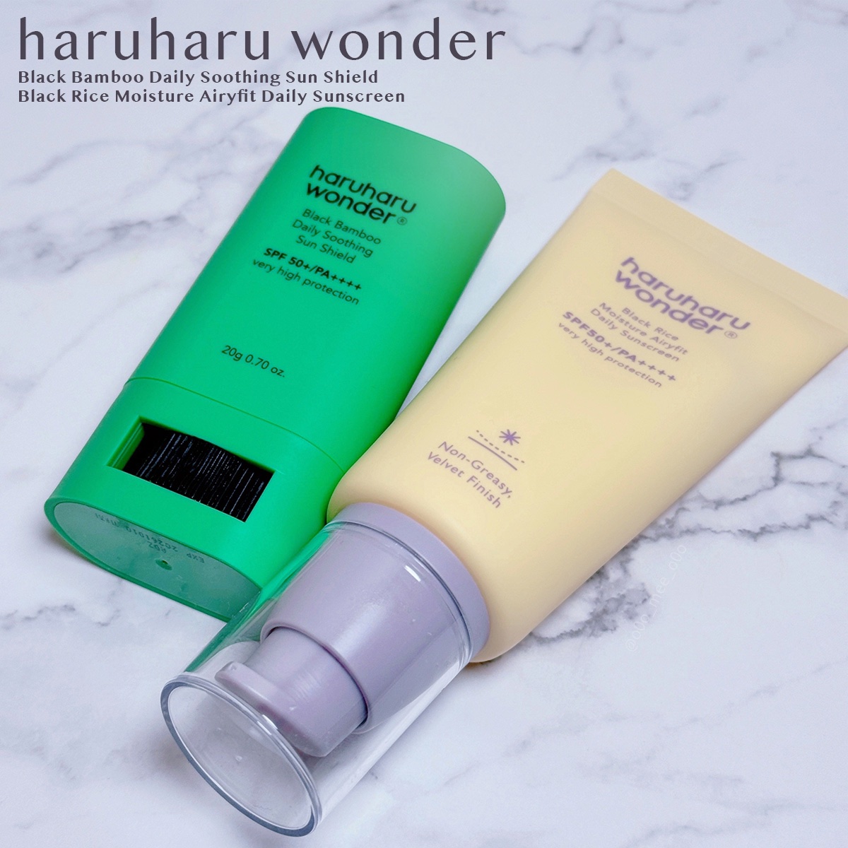 ブラックライスモイスチャーエアリーフィットデイリーサンスクリーン/haruharu wonder/日焼け止めクリームを使ったクチコミ（1枚目）