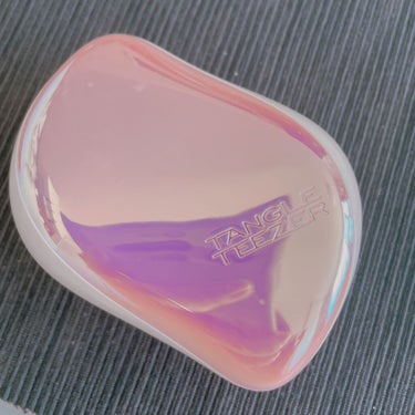 コンパクトスタイラー ピンククローム/TANGLE TEEZER/ヘアブラシを使ったクチコミ（1枚目）