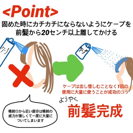 ケープ スーパーハード 無香料/ケープ/ヘアスプレーを使ったクチコミ(7枚目)