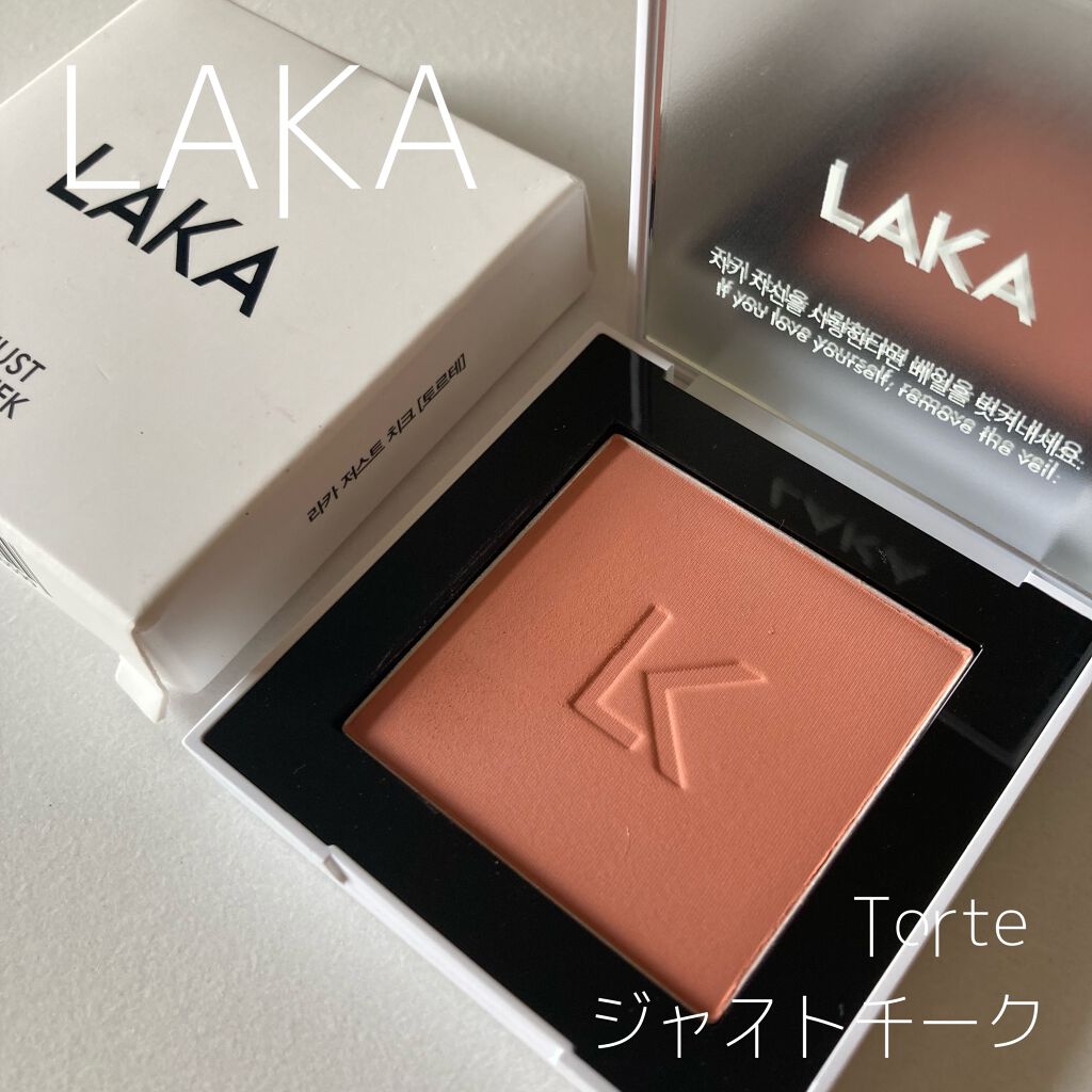 ジャストチーク/Laka/パウダーチークを使ったクチコミ（1枚目）