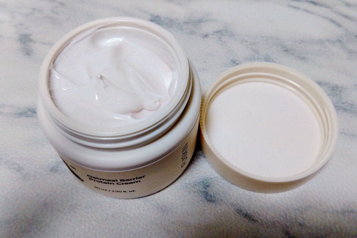 オーツ麦タンパク質クリーム/FLASKIN/フェイスクリームを使ったクチコミ(4枚目)