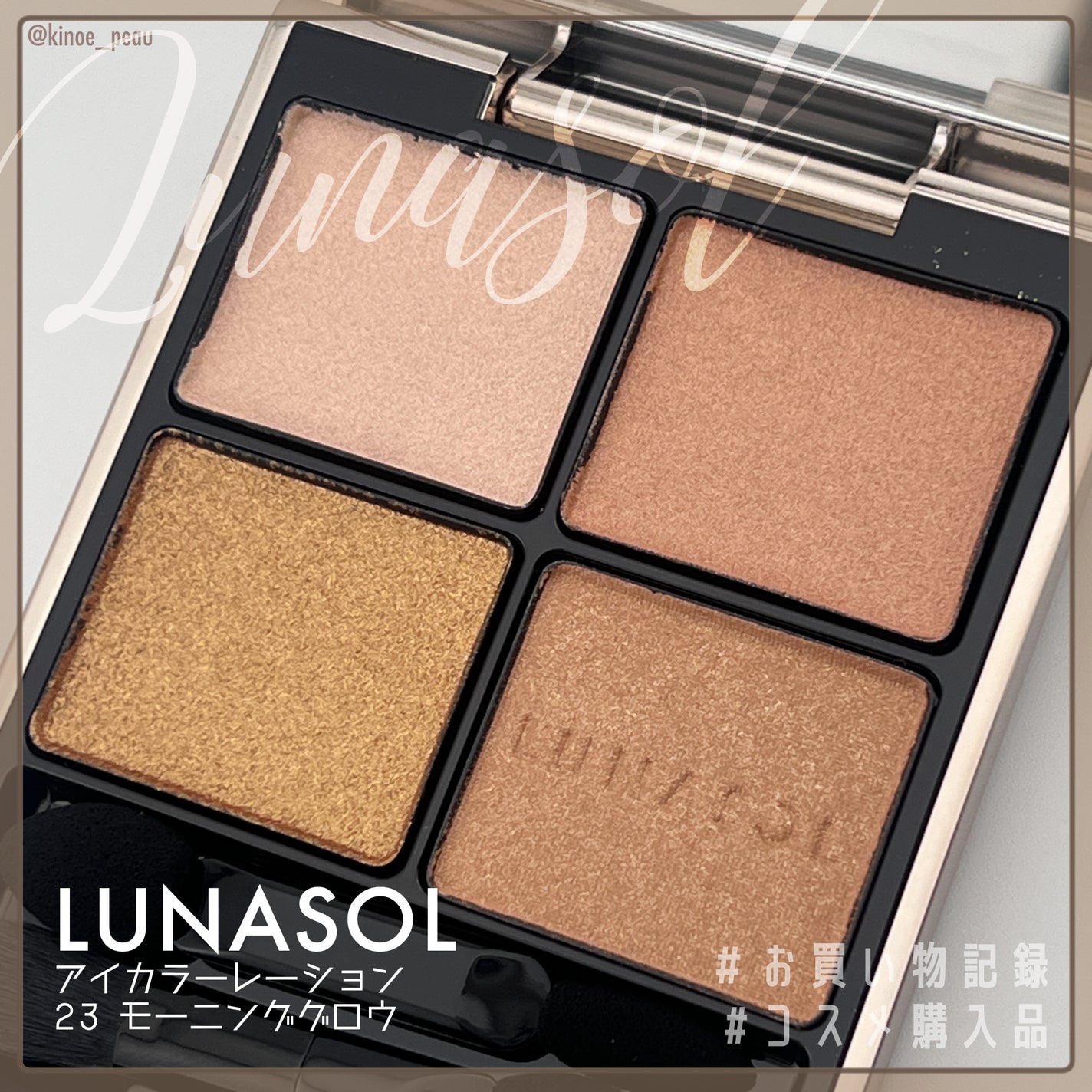 アイカラーレーション/LUNASOL/アイシャドウパレットを使ったクチコミ(1枚目)
