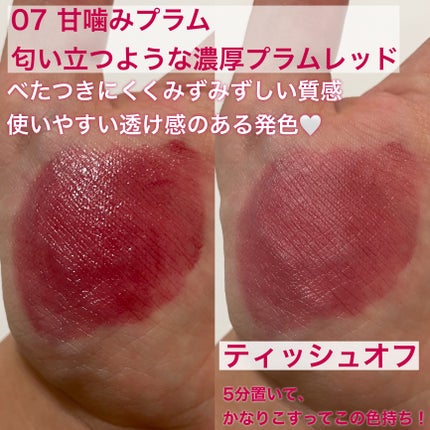 リップアーマー 07 甘噛みプラム/KiSS/口紅の画像